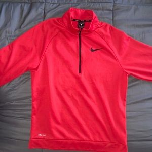 Nike Red Dri-Fit Zip Up